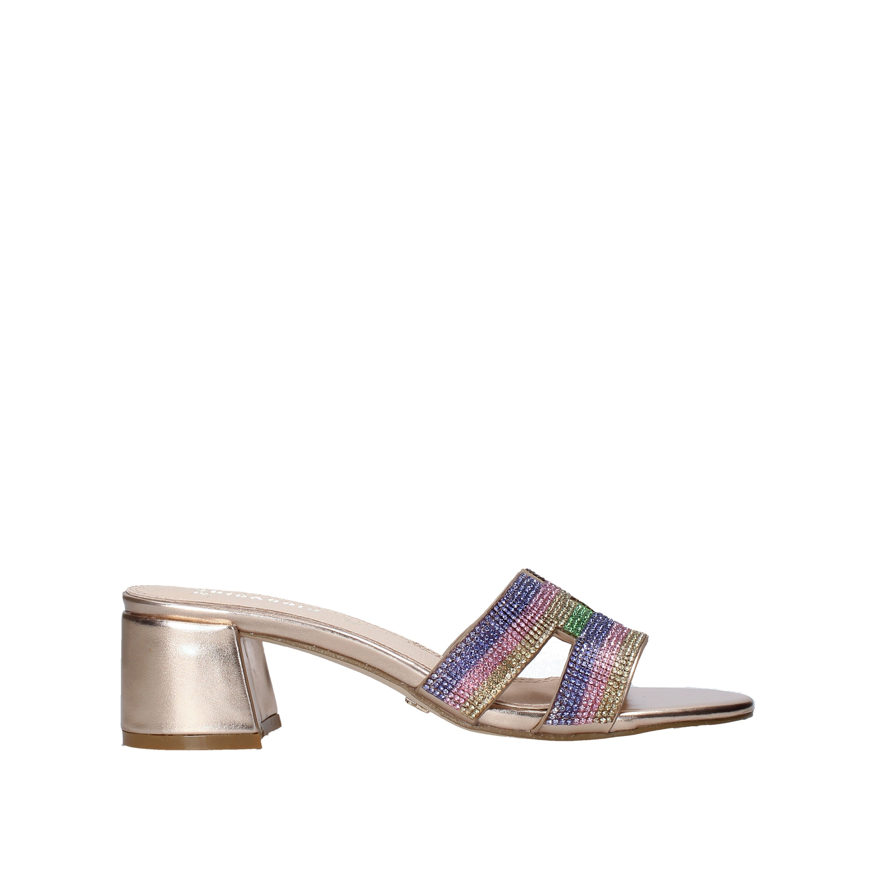 Sandali tacco Oro Gold&gold