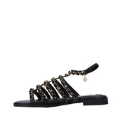 Sandali Nero Gold&gold
