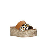 Sandali zeppa Marrone Gold&gold