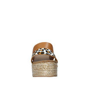 Sandali zeppa Marrone Gold&gold