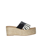 Sandali zeppa Nero Gold&gold