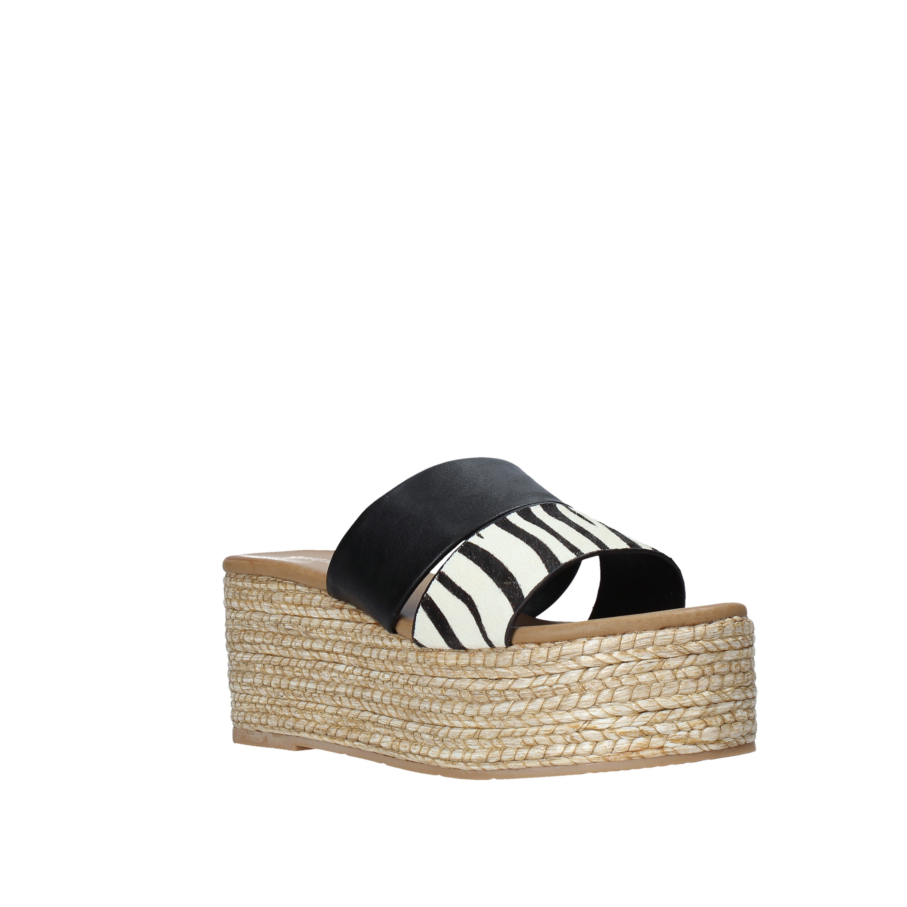 Sandali zeppa Nero Gold&gold