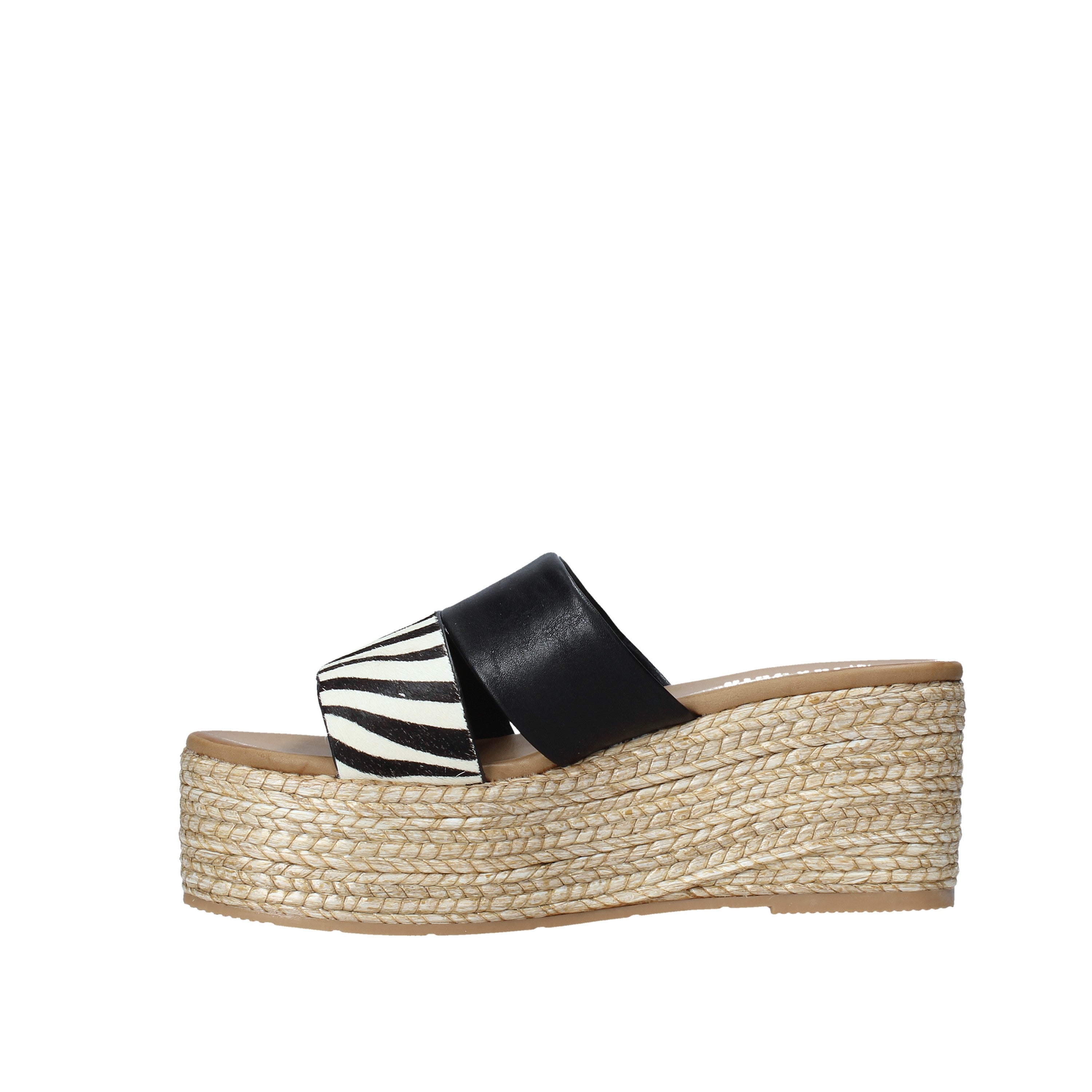 Sandali zeppa Nero Gold&gold