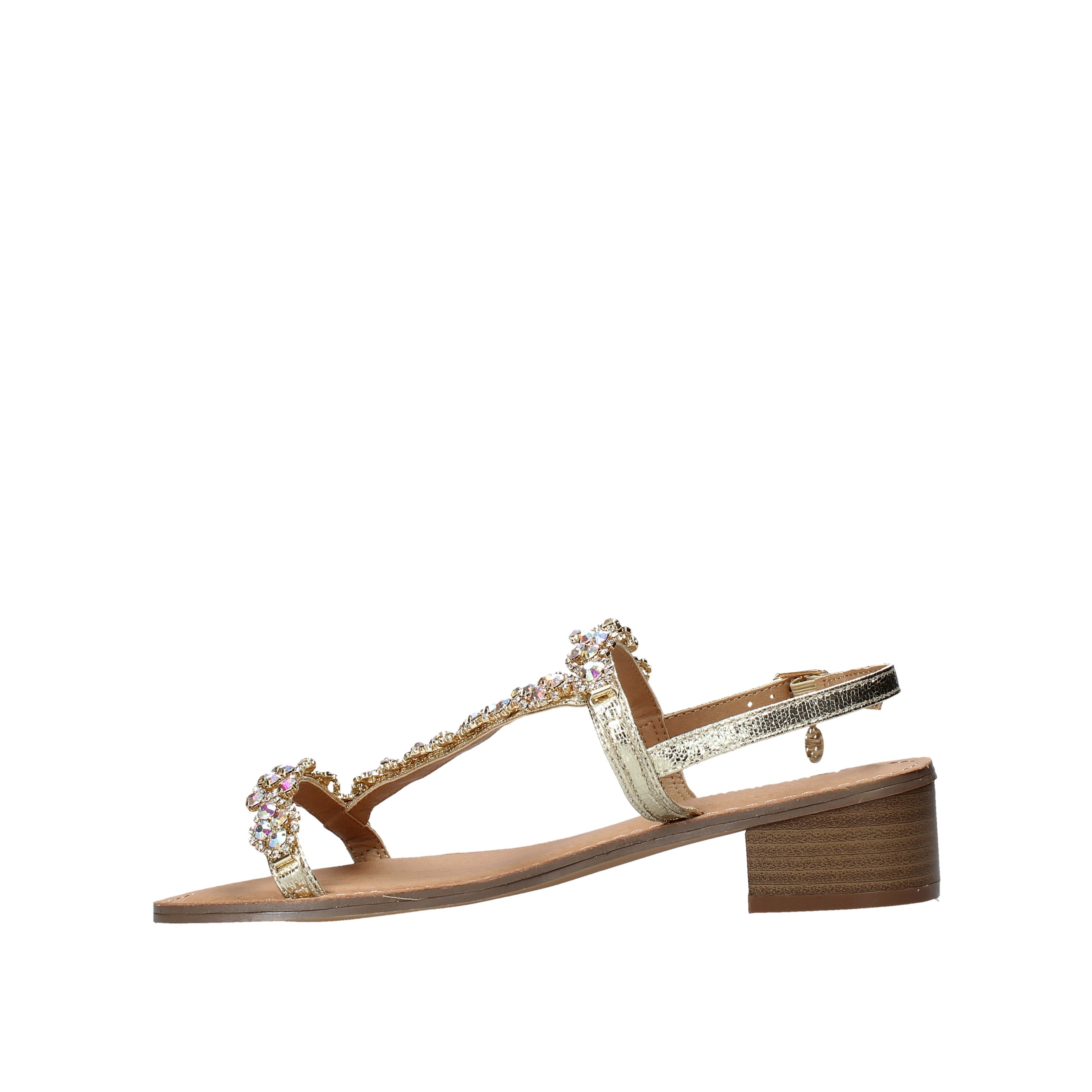 Sandali tacco Dorato Gold&gold