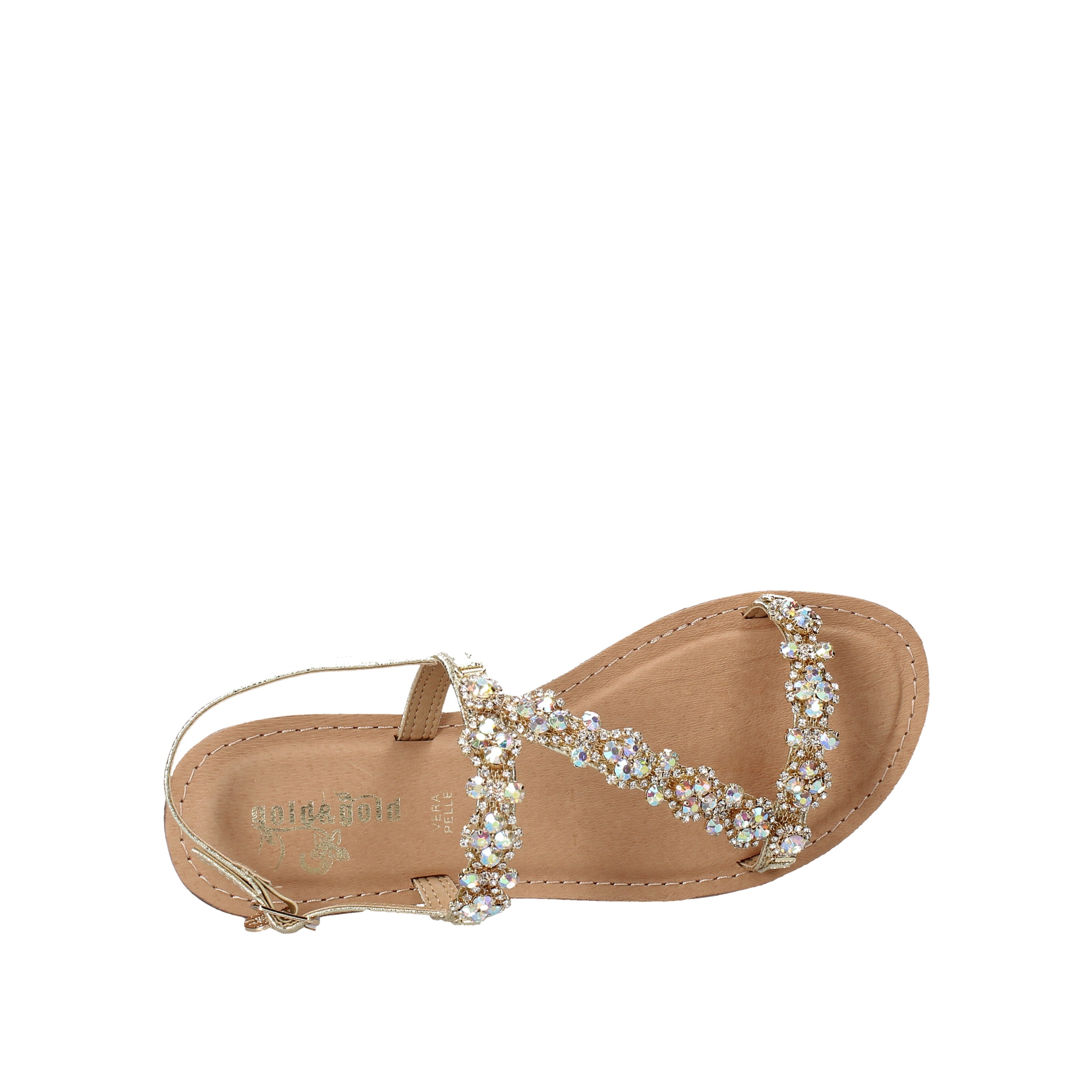 Sandali tacco Dorato Gold&gold