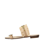 Infradito Beige Gold&gold
