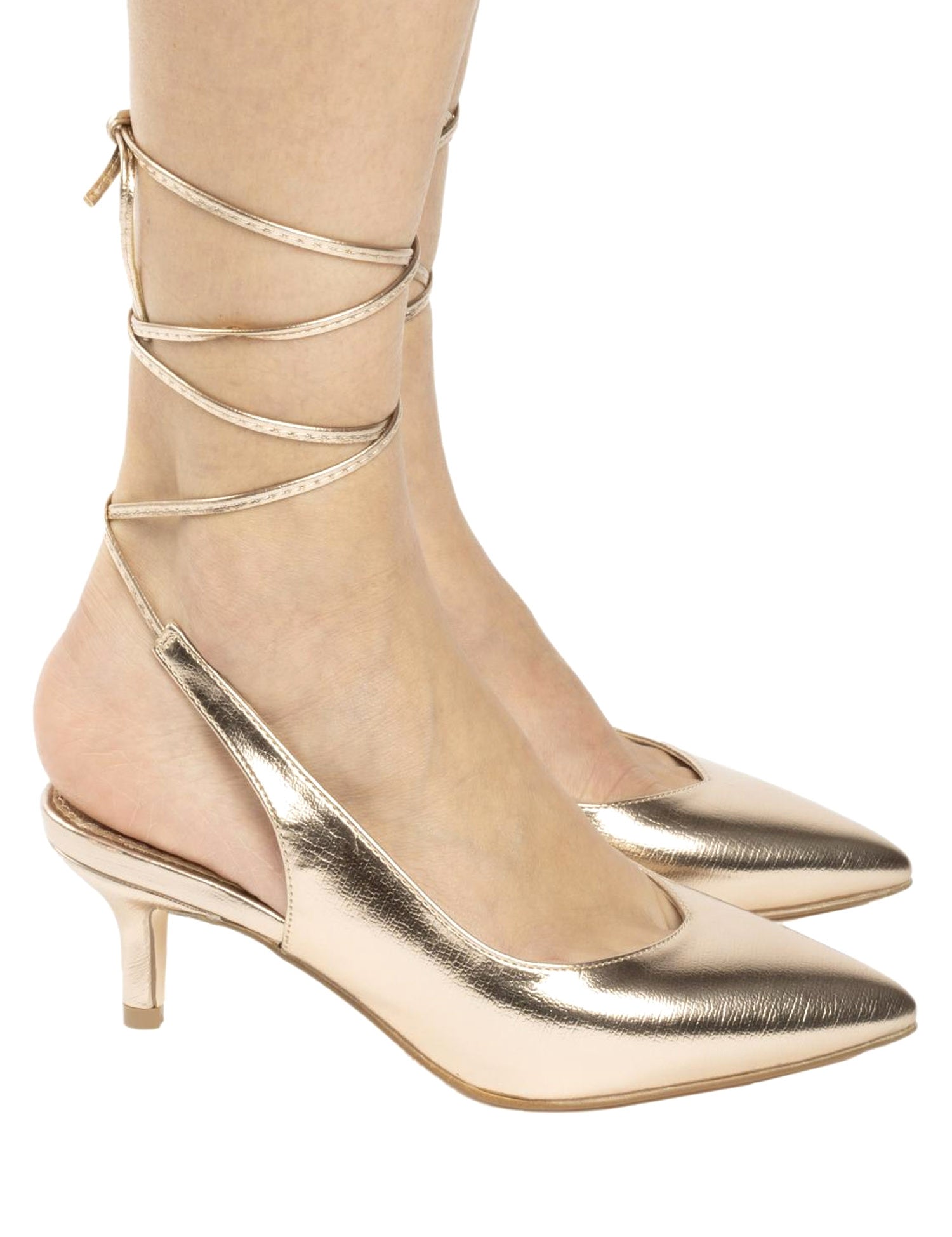Sandali tacco Dorato Gold&gold