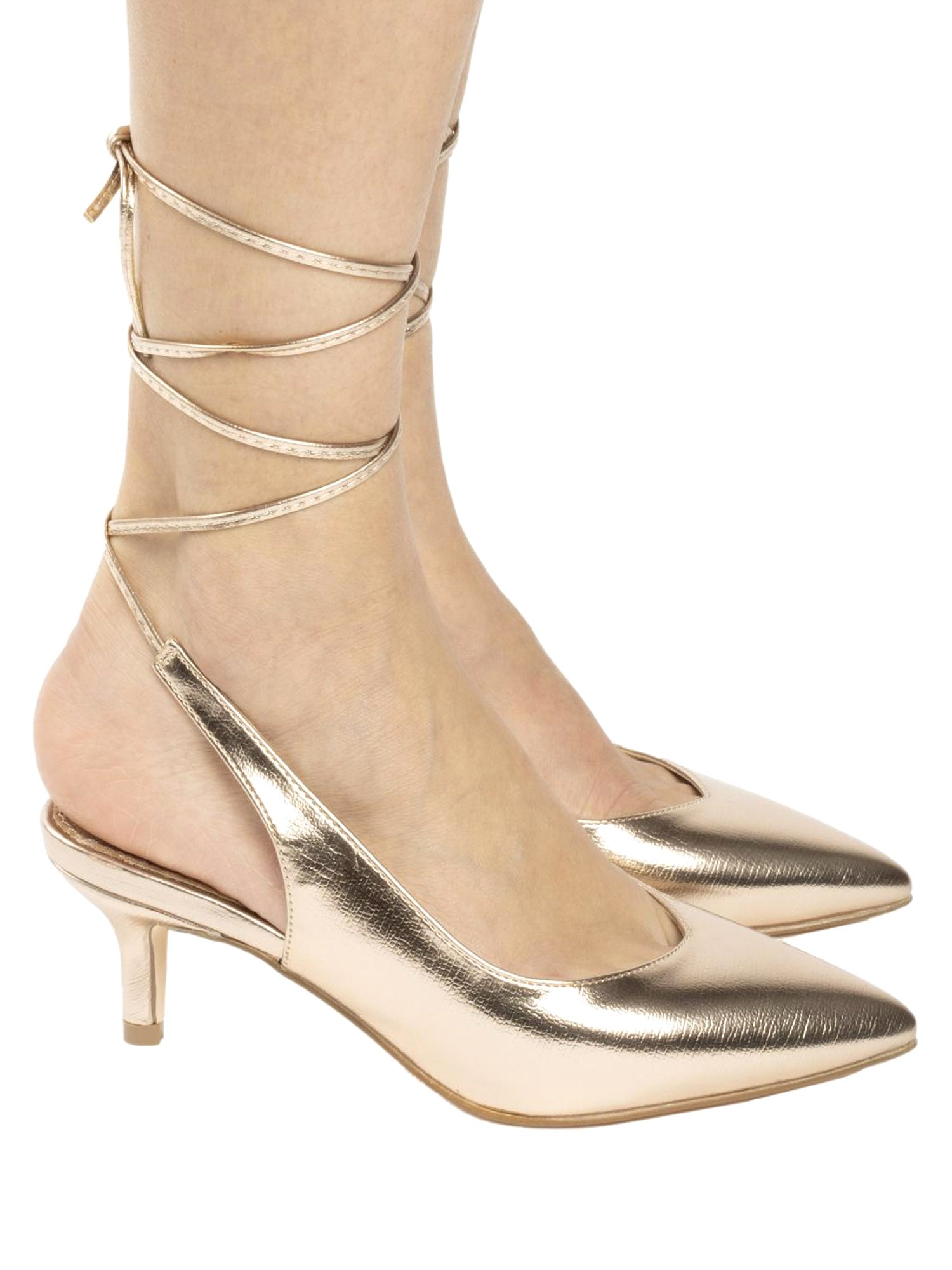 Sandali tacco Dorato Gold&gold