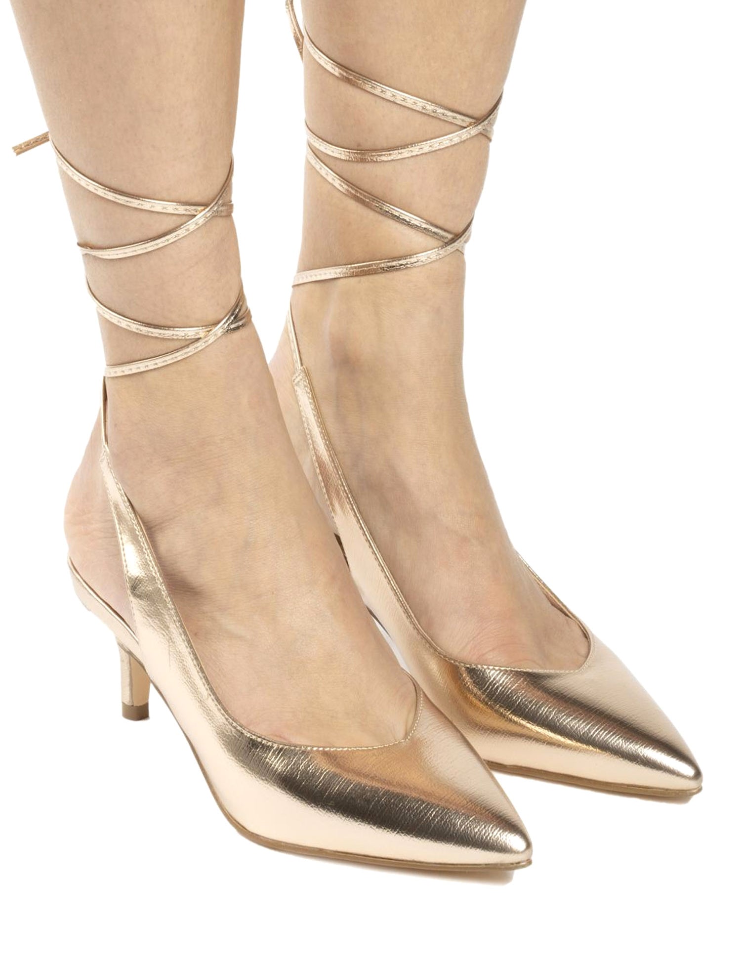 Sandali tacco Dorato Gold&gold