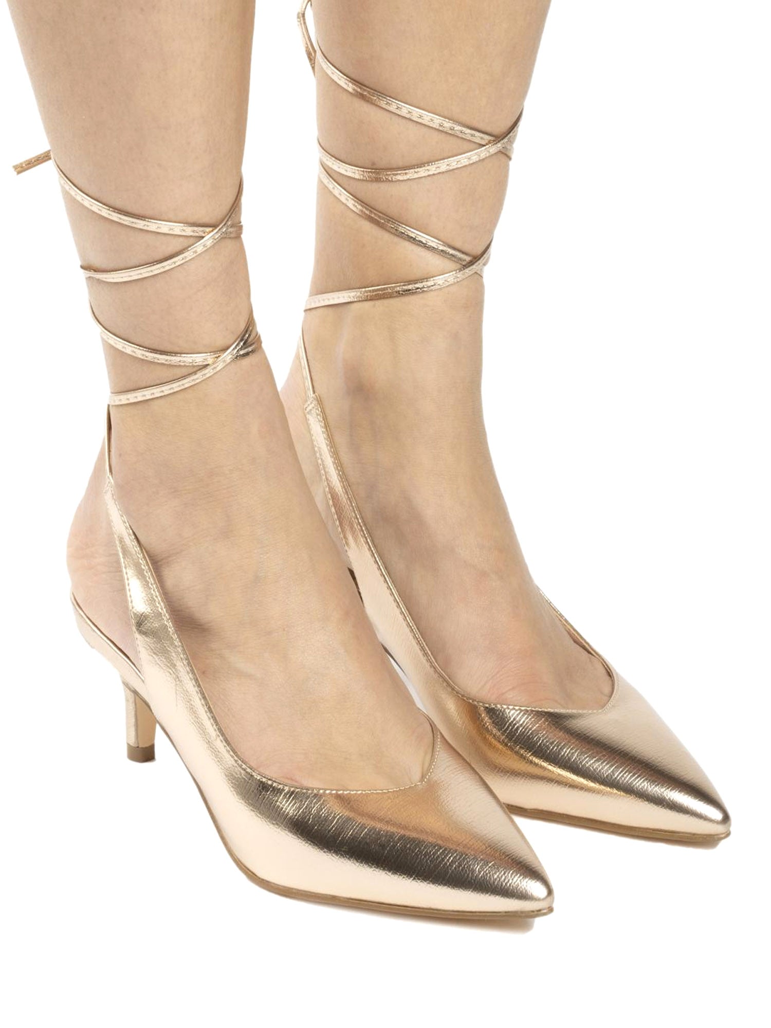 Sandali tacco Dorato Gold&gold