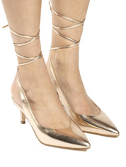 Sandali tacco Dorato Gold&gold