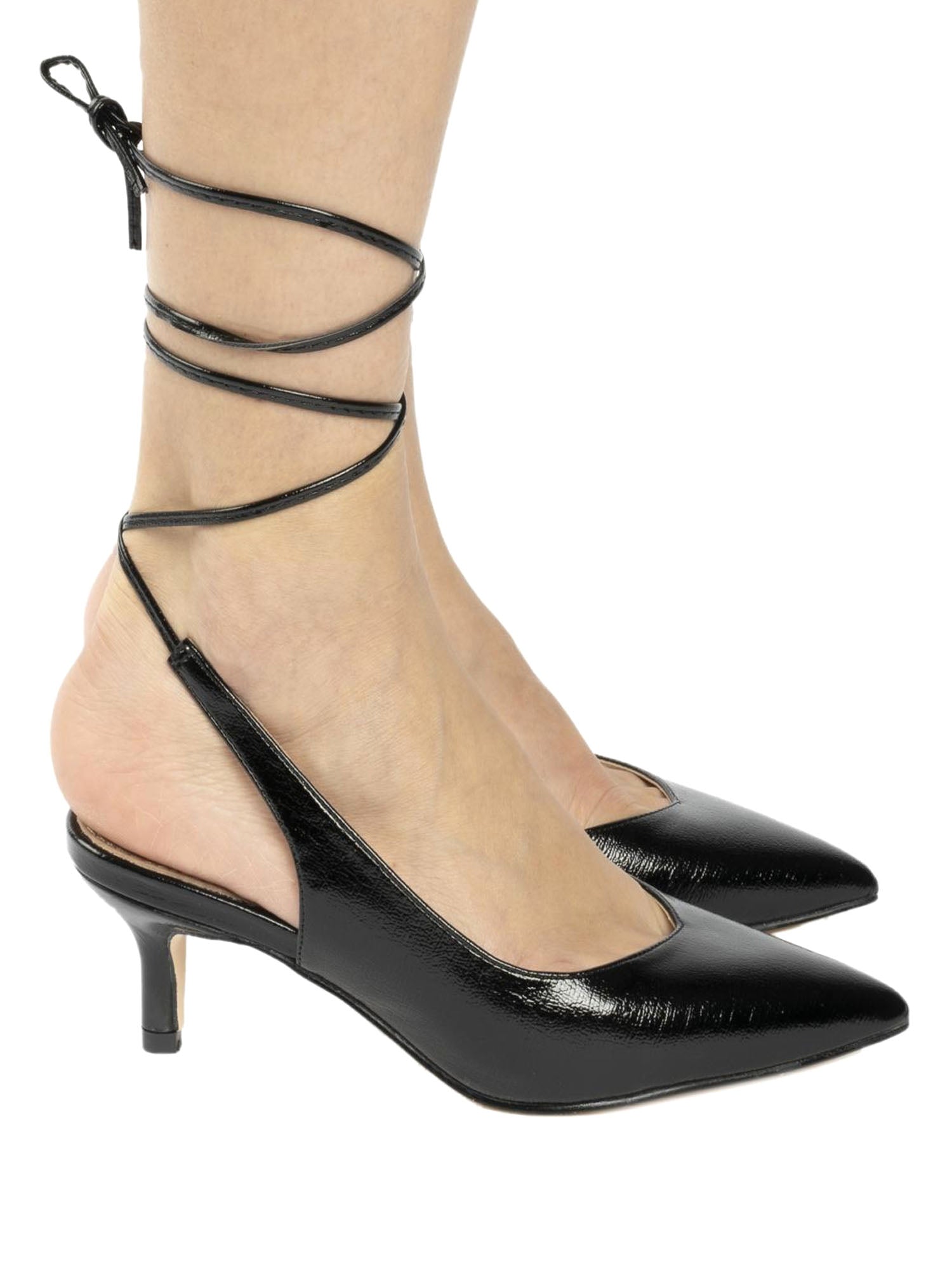 Sandali tacco Nero Gold&gold