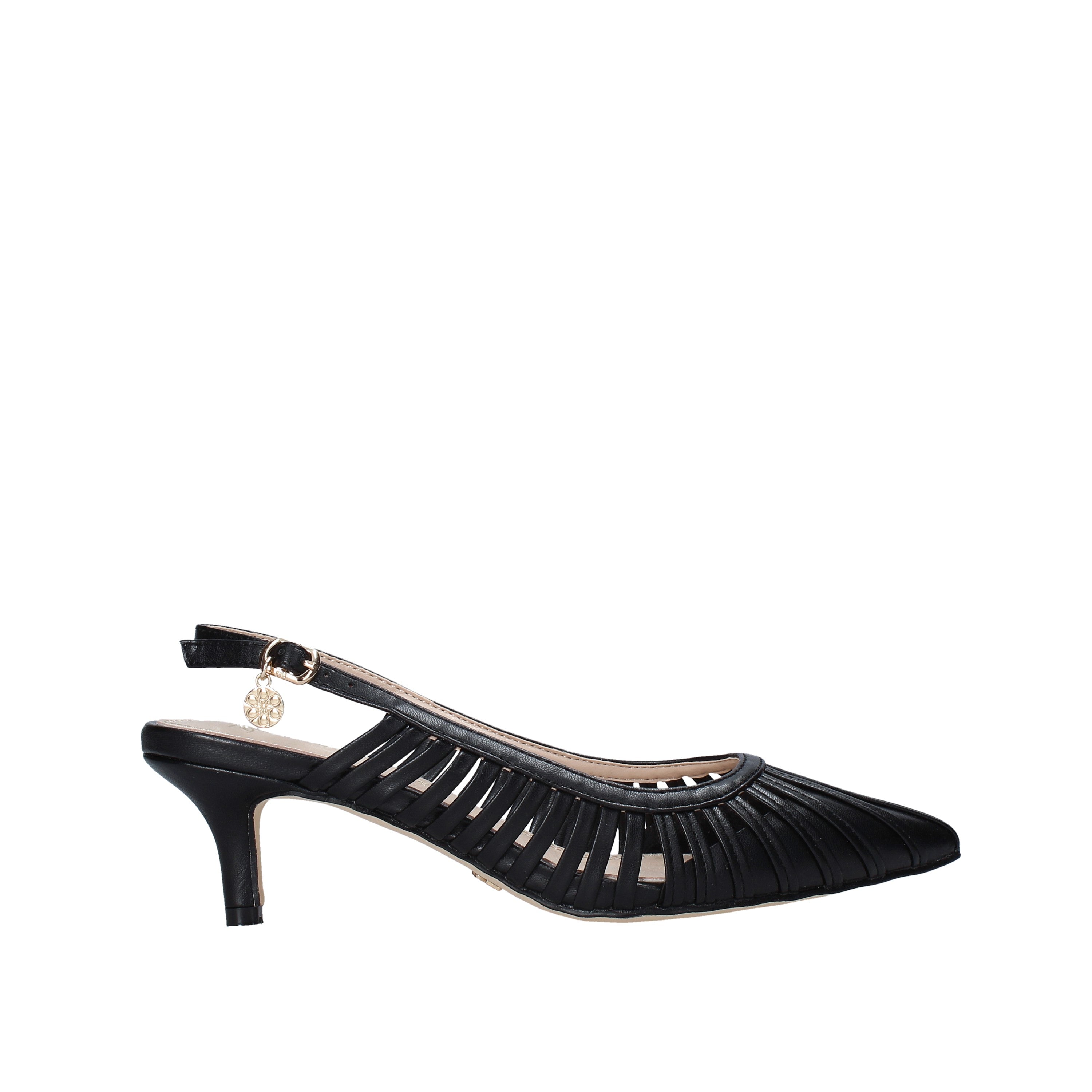 Sandali tacco Nero Gold&gold