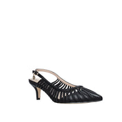 Sandali tacco Nero Gold&gold