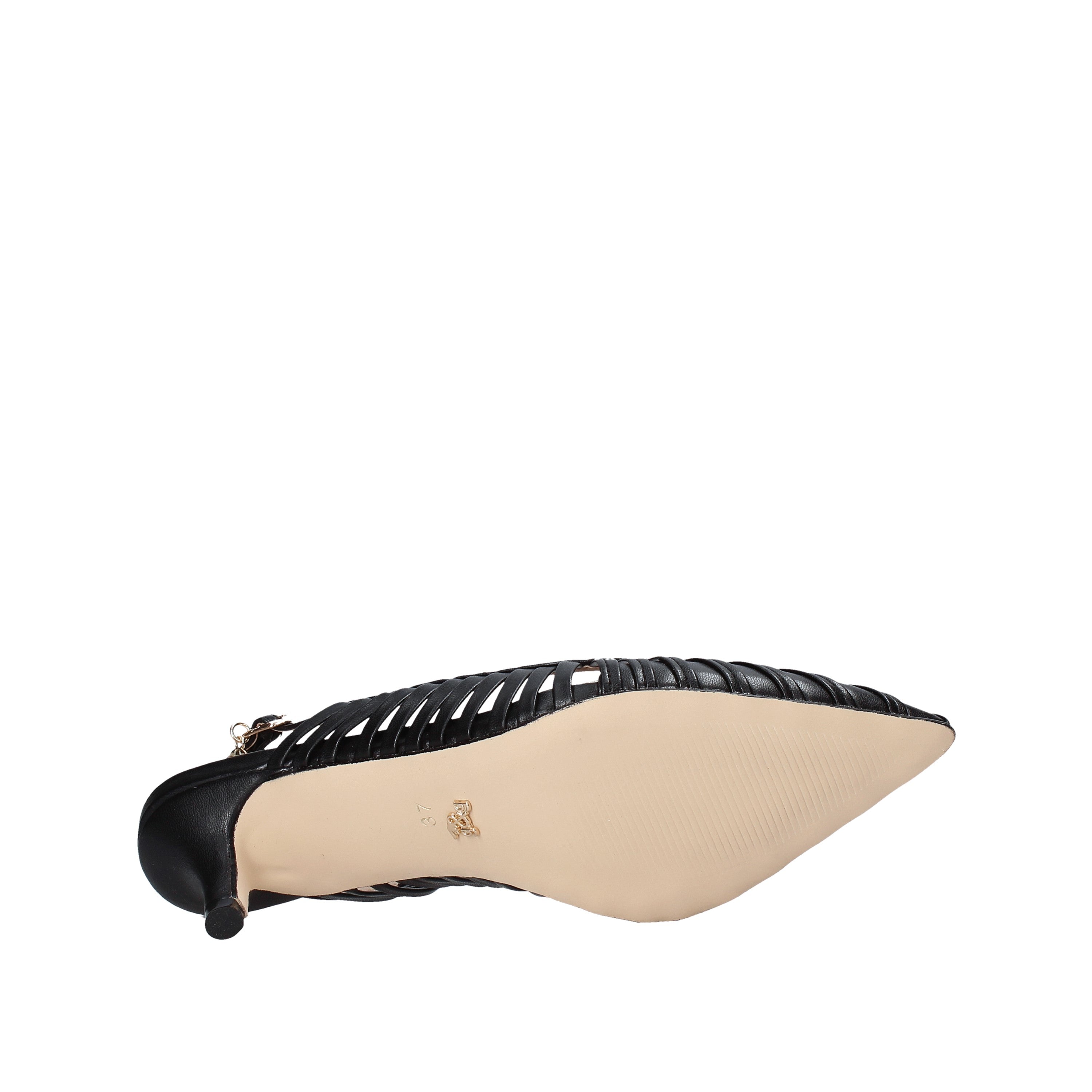 Sandali tacco Nero Gold&gold