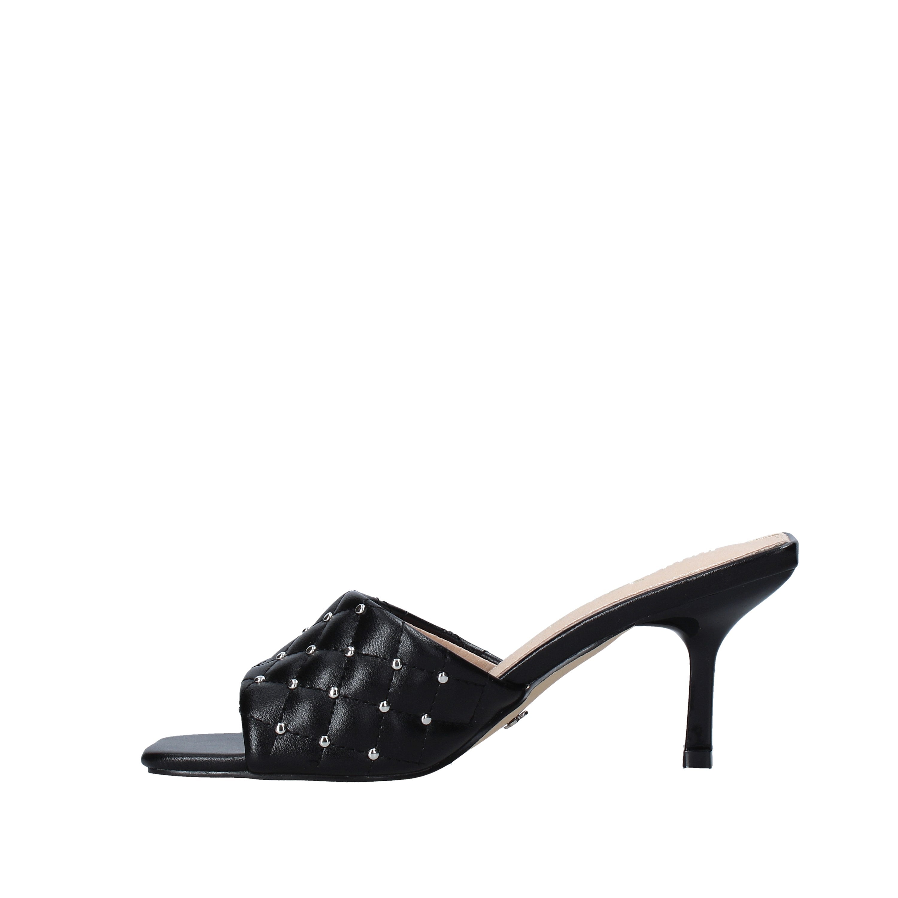 Sandali tacco Nero Gold&gold