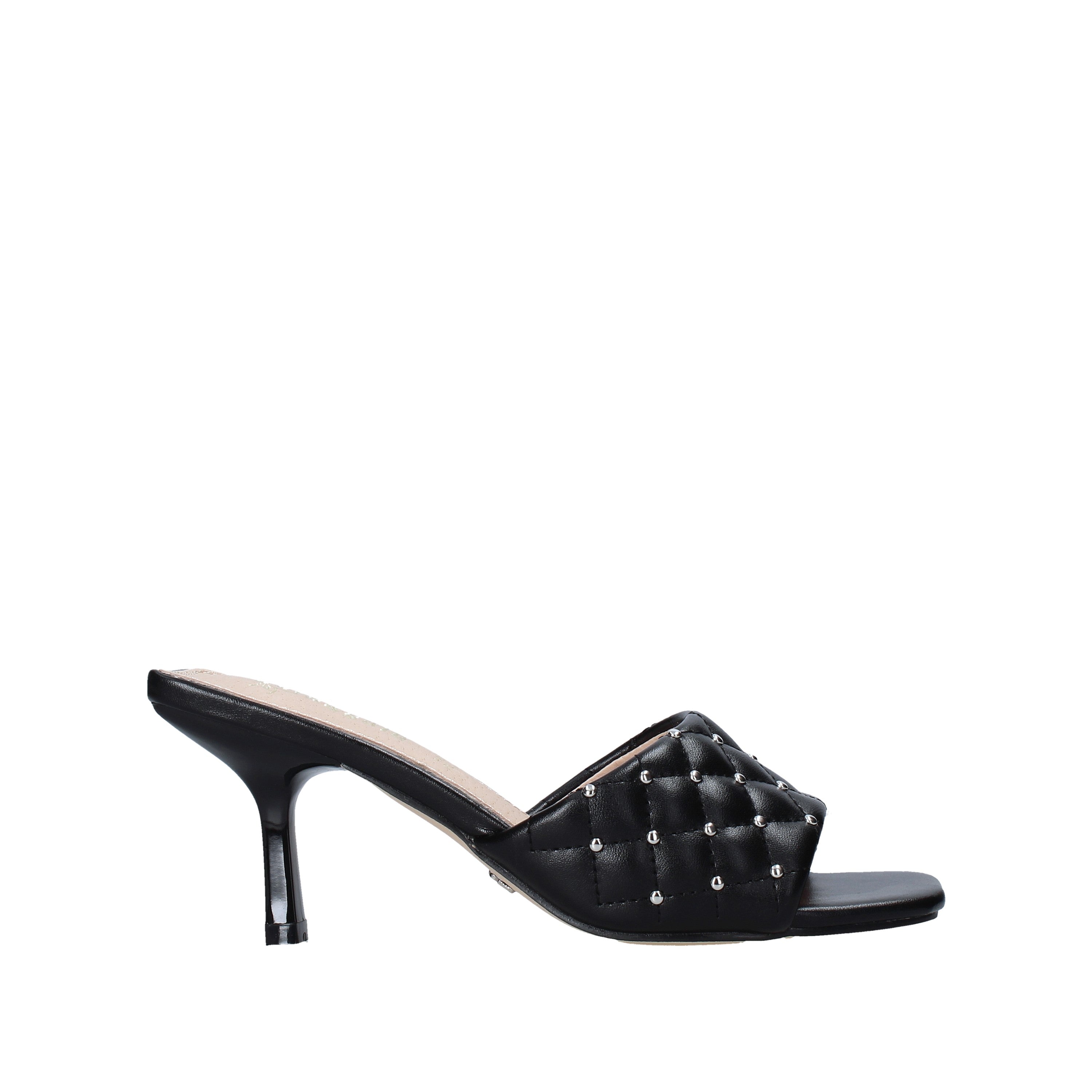 Sandali tacco Nero Gold&gold