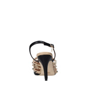 Sandali tacco Nero Gold&gold