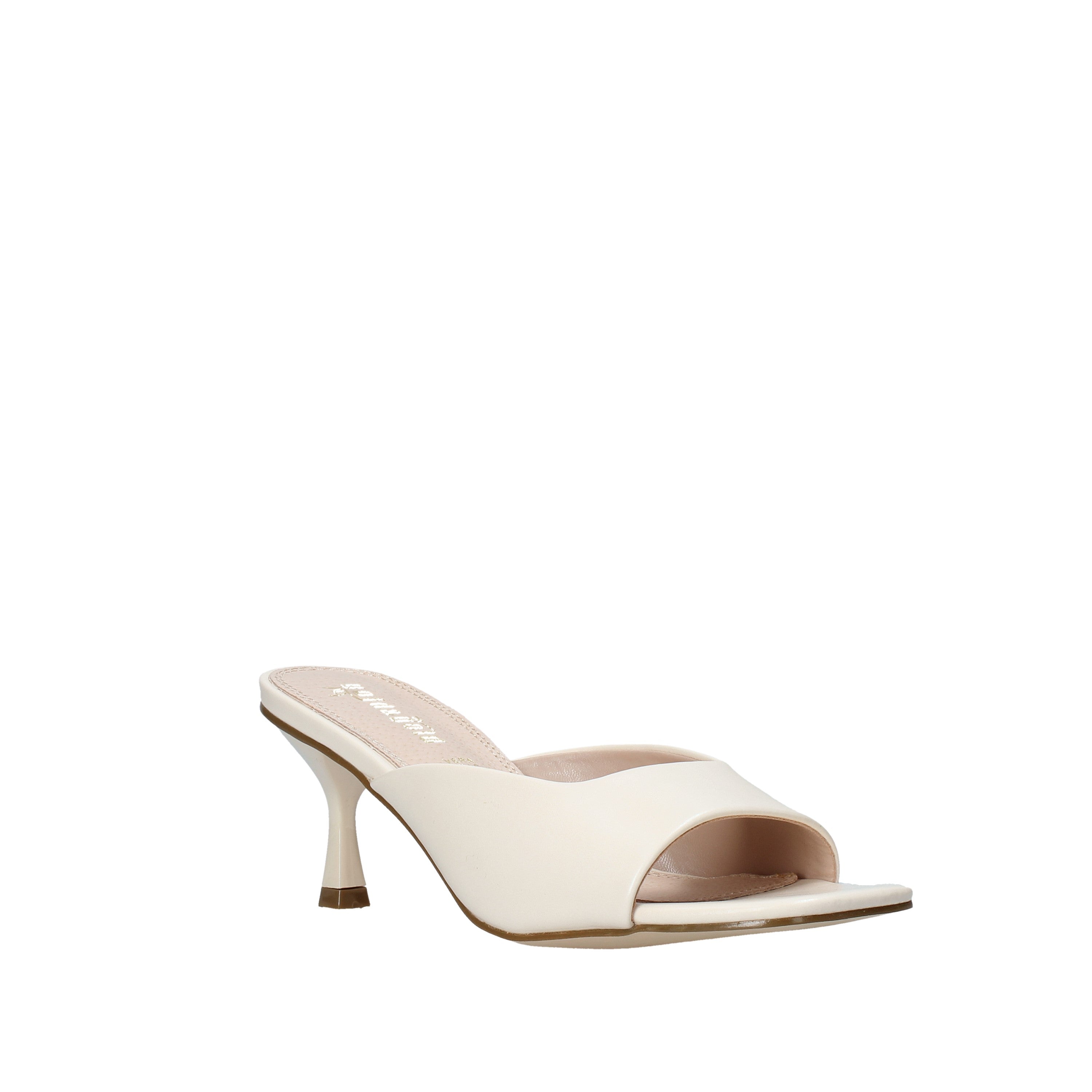 Sandali tacco Bianco Gold&gold