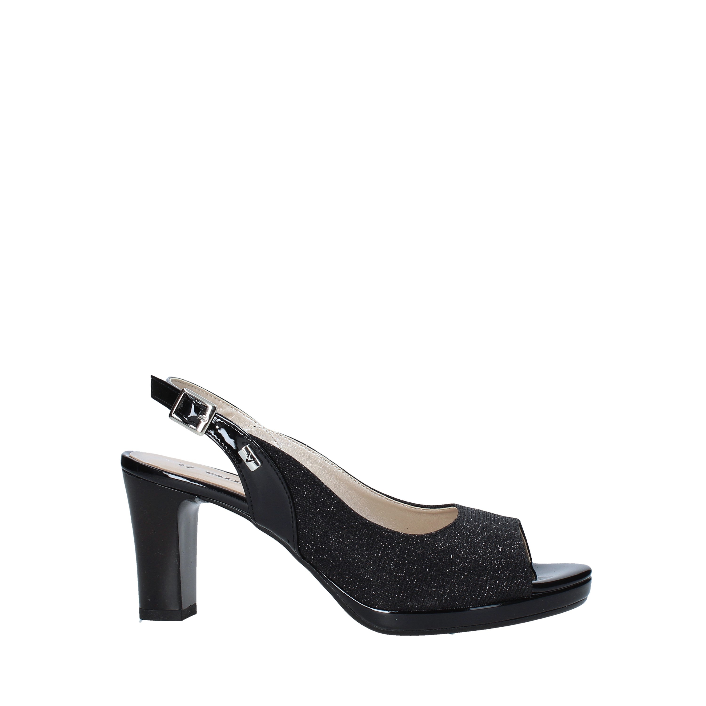 Sandali tacco Nero Valleverde