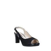 Sandali tacco Nero Valleverde