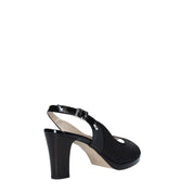 Sandali tacco Nero Valleverde