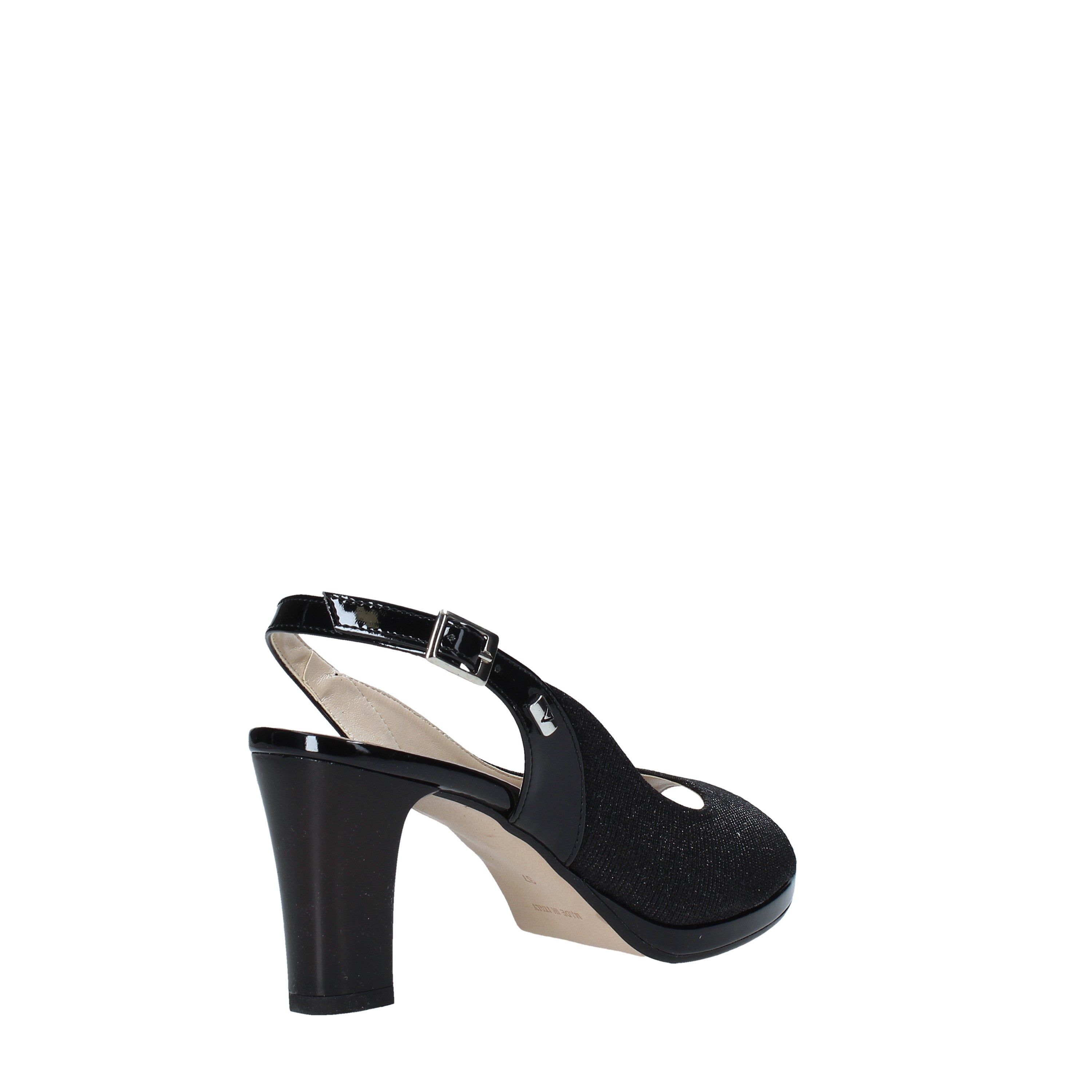 Sandali tacco Nero Valleverde