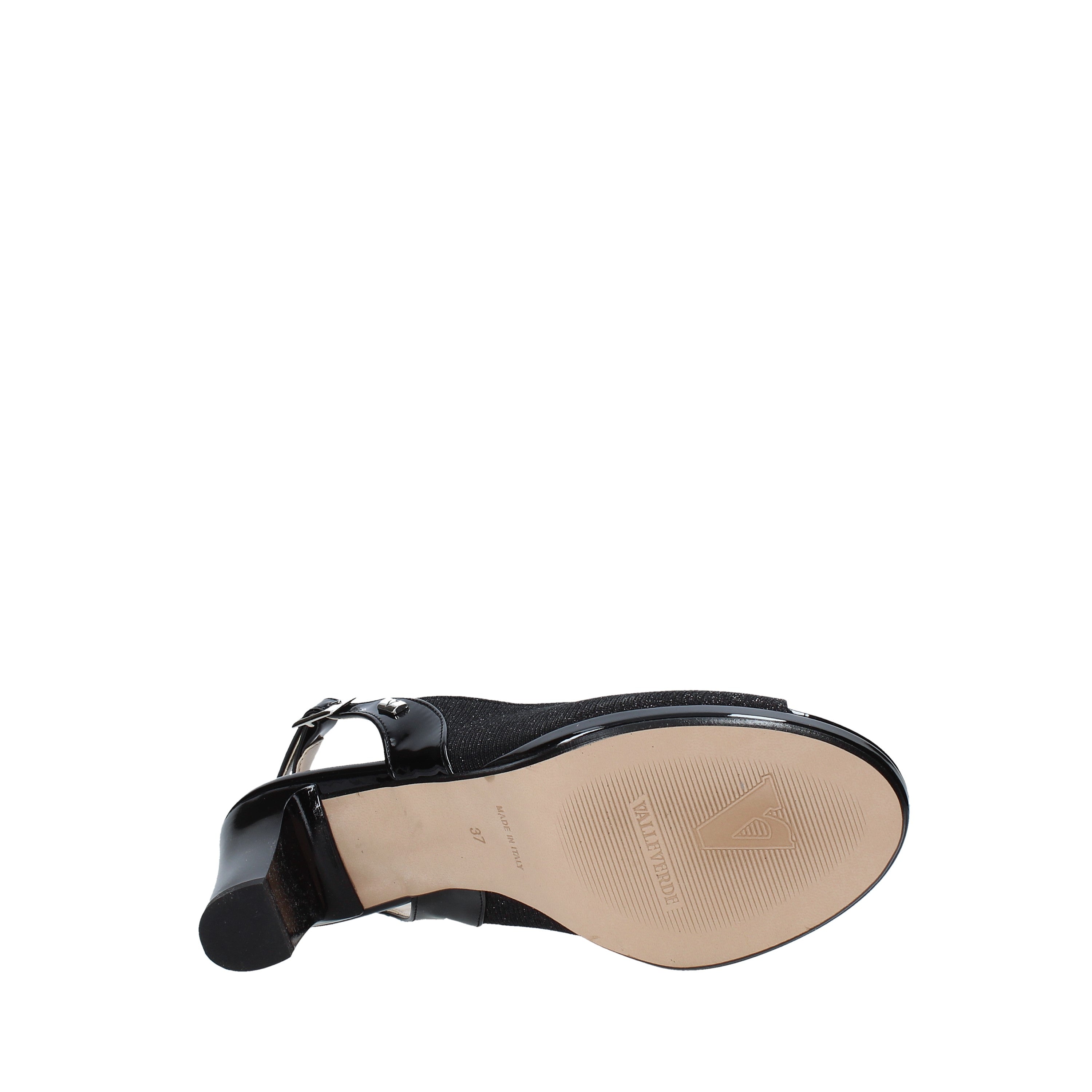 Sandali tacco Nero Valleverde