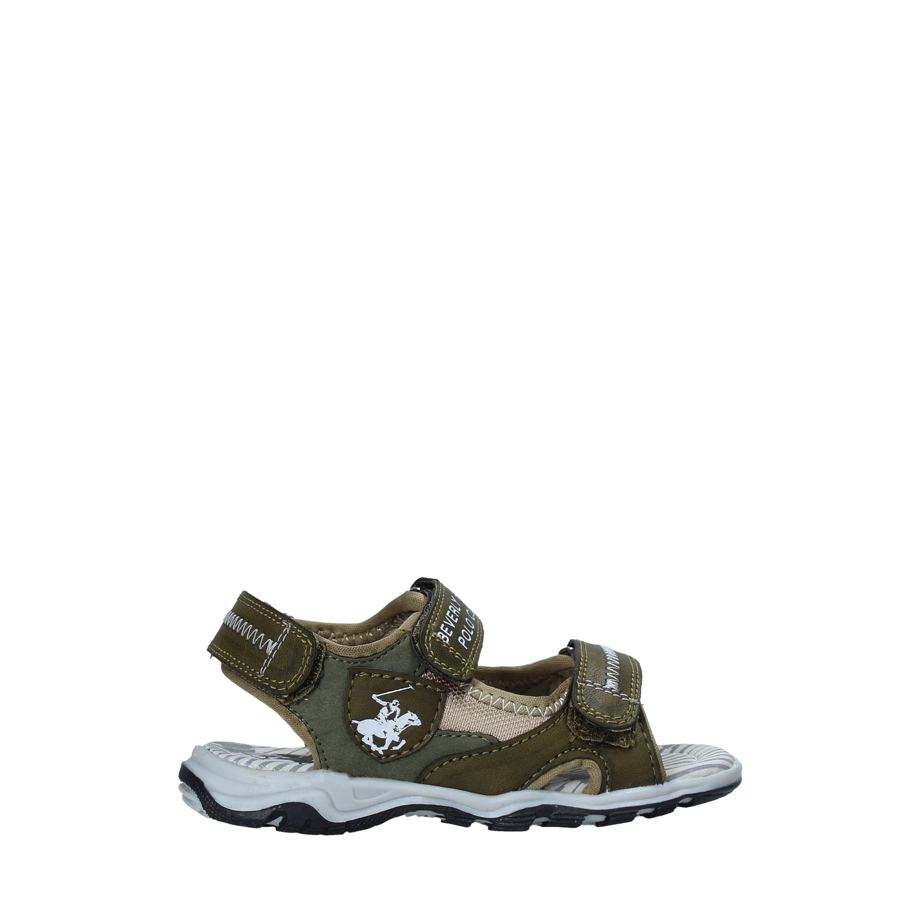 Sandali con strappi Verde Beverly Hills Polo Club