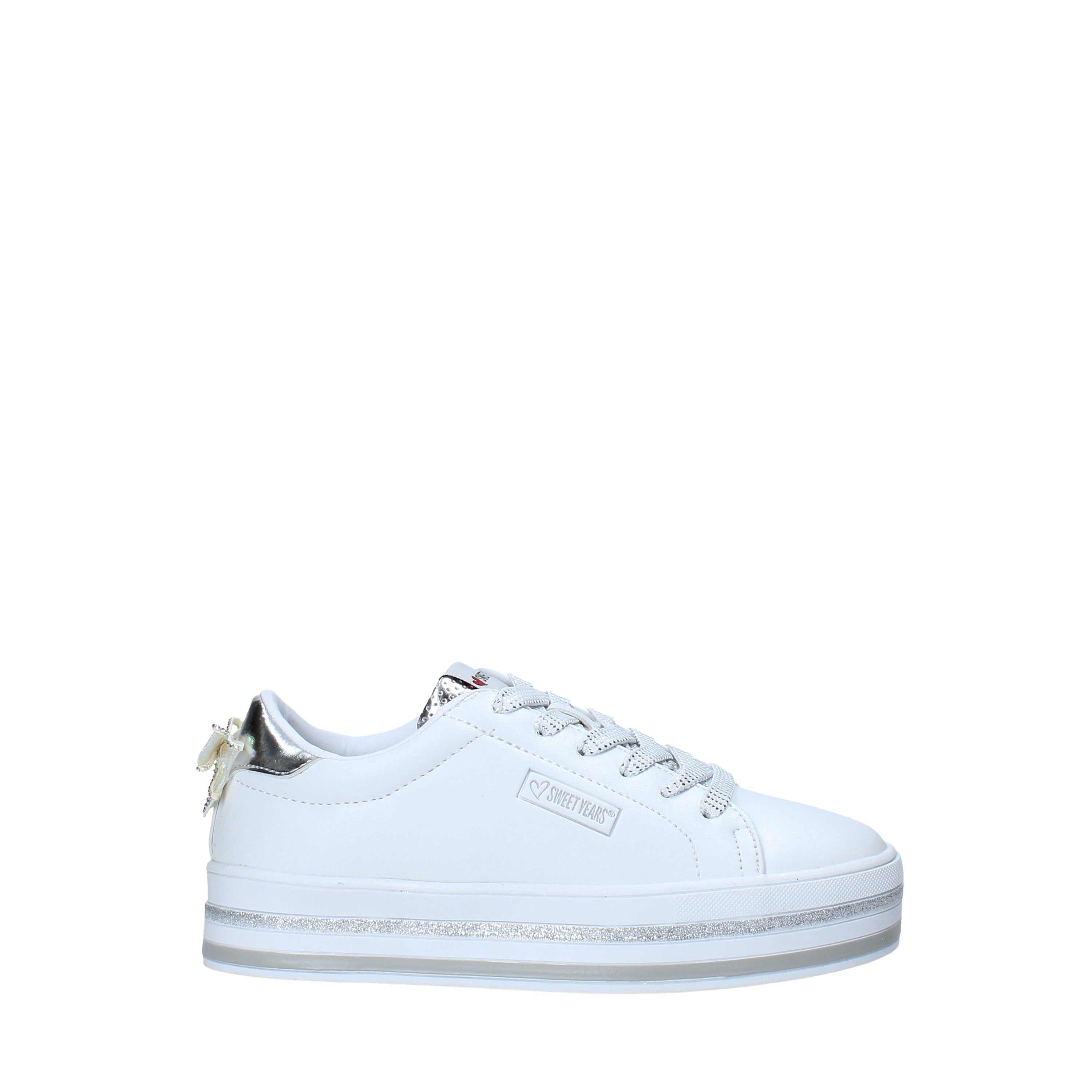 Sneakers Bianco Argento Sweet Years Junior