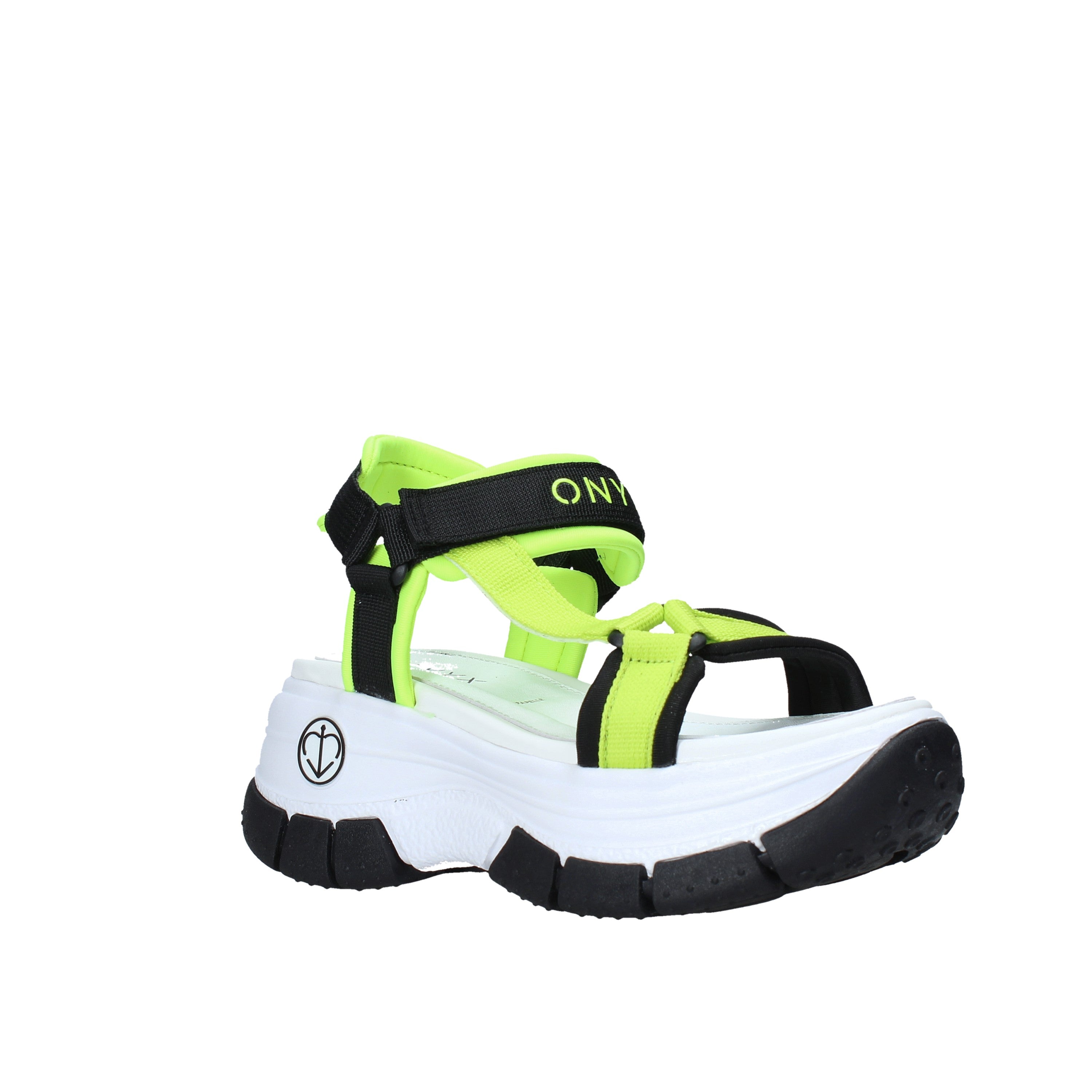 Sandali con strappi Giallo Onyx