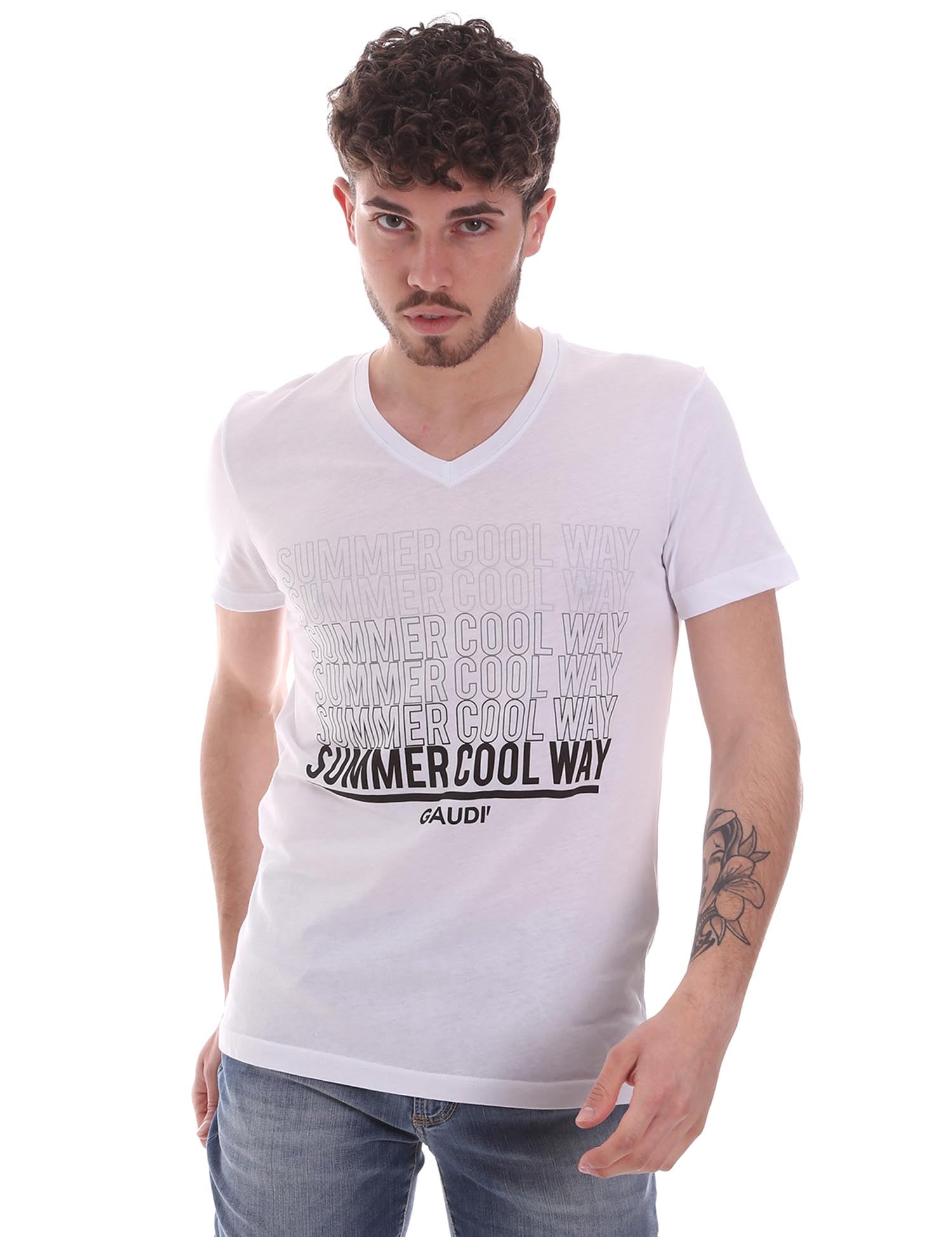 T-shirt Bianco Gaudi