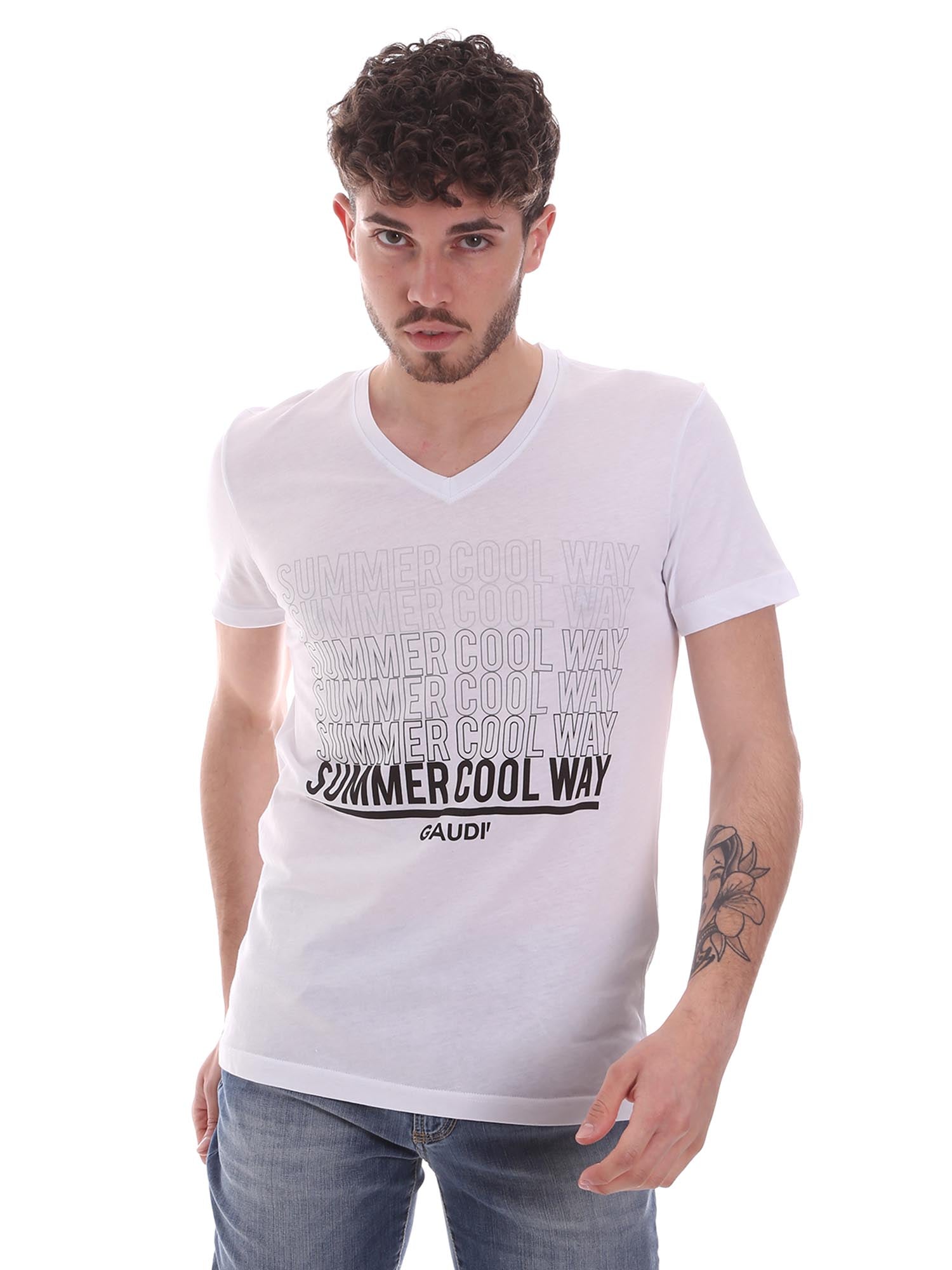 T-shirt Bianco Gaudi