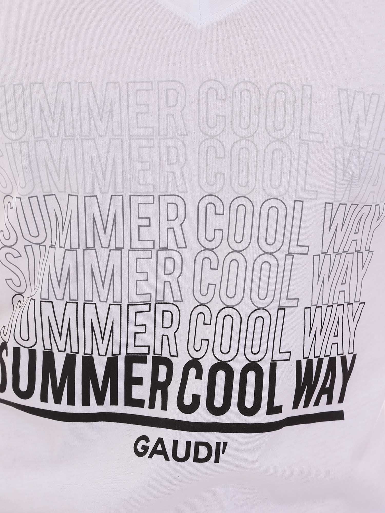 T-shirt Bianco Gaudi