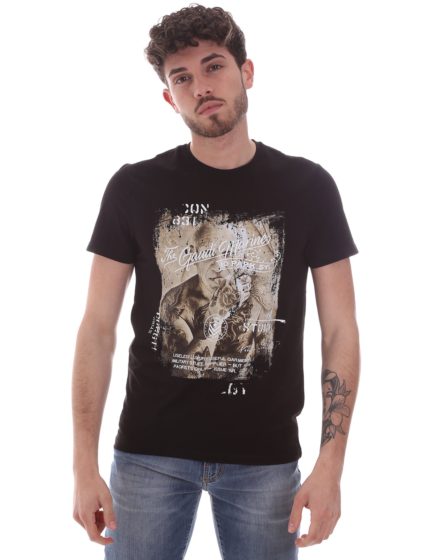 T-shirt Nero Gaudi