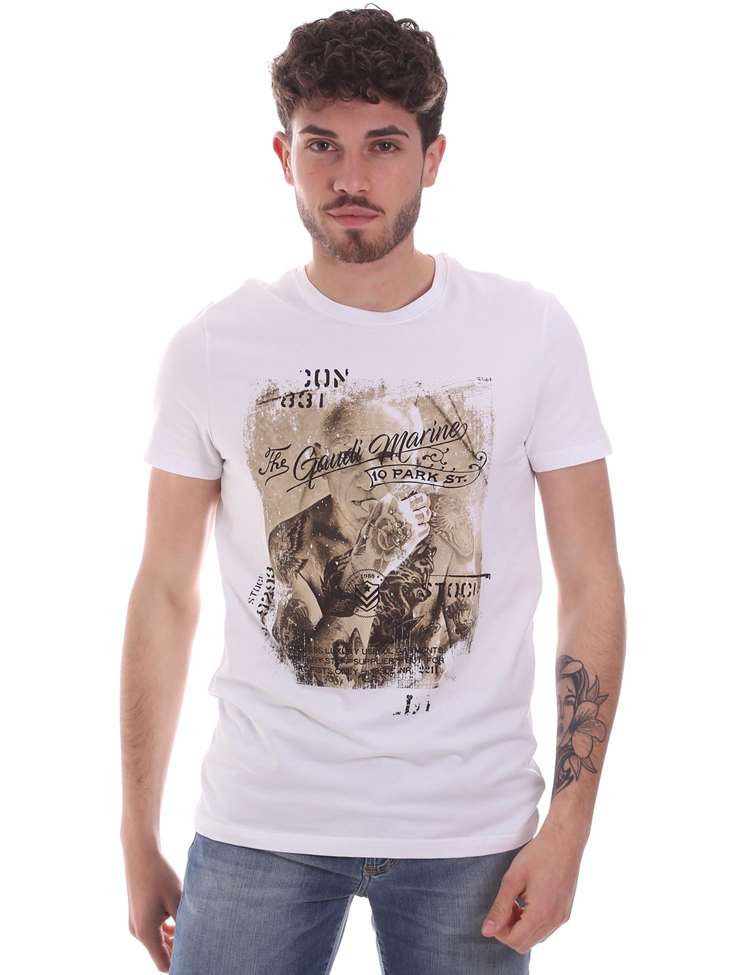 T-shirt Bianco Gaudi