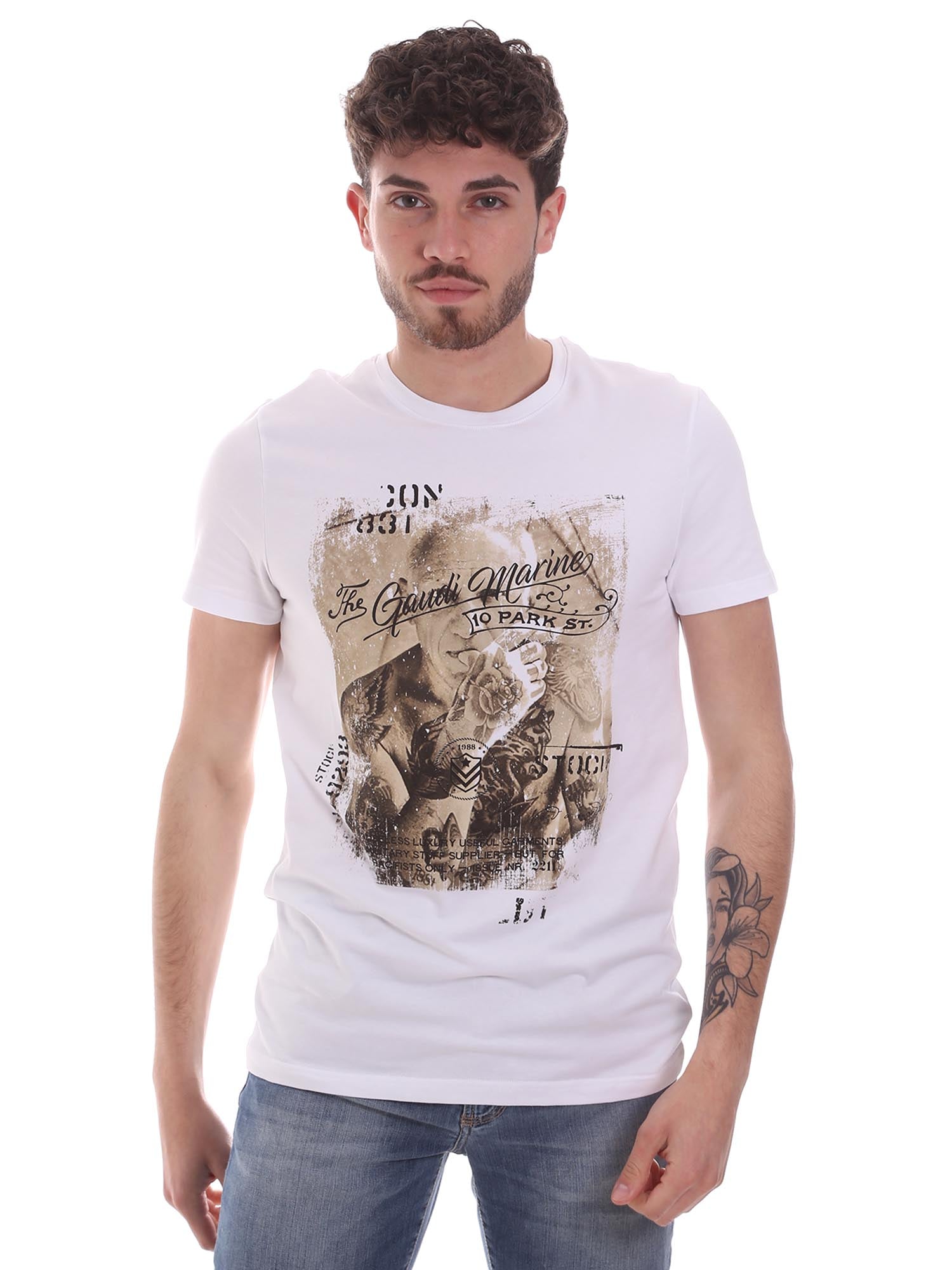 T-shirt Bianco Gaudi
