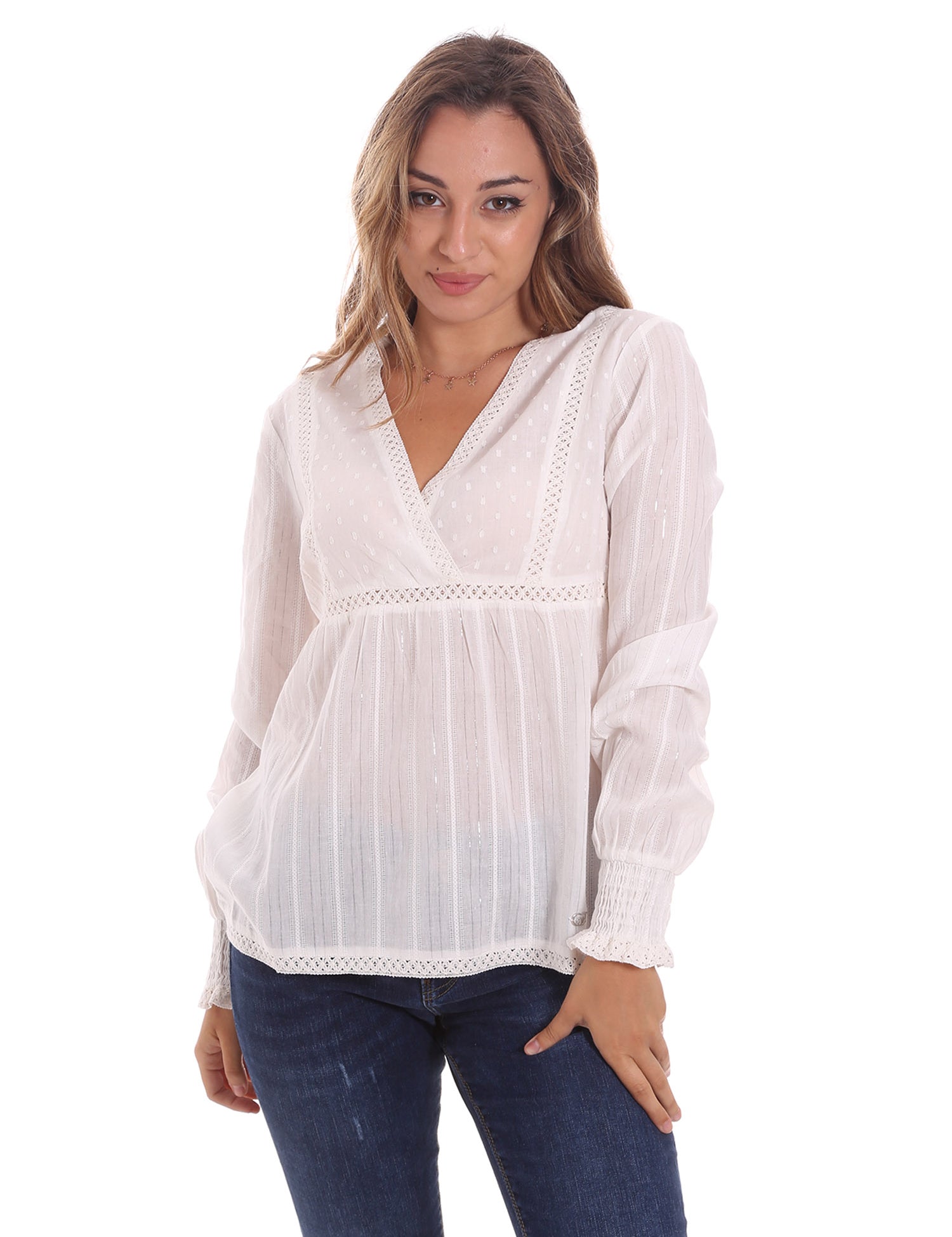 Bluse Bianco Gaudi Jeans