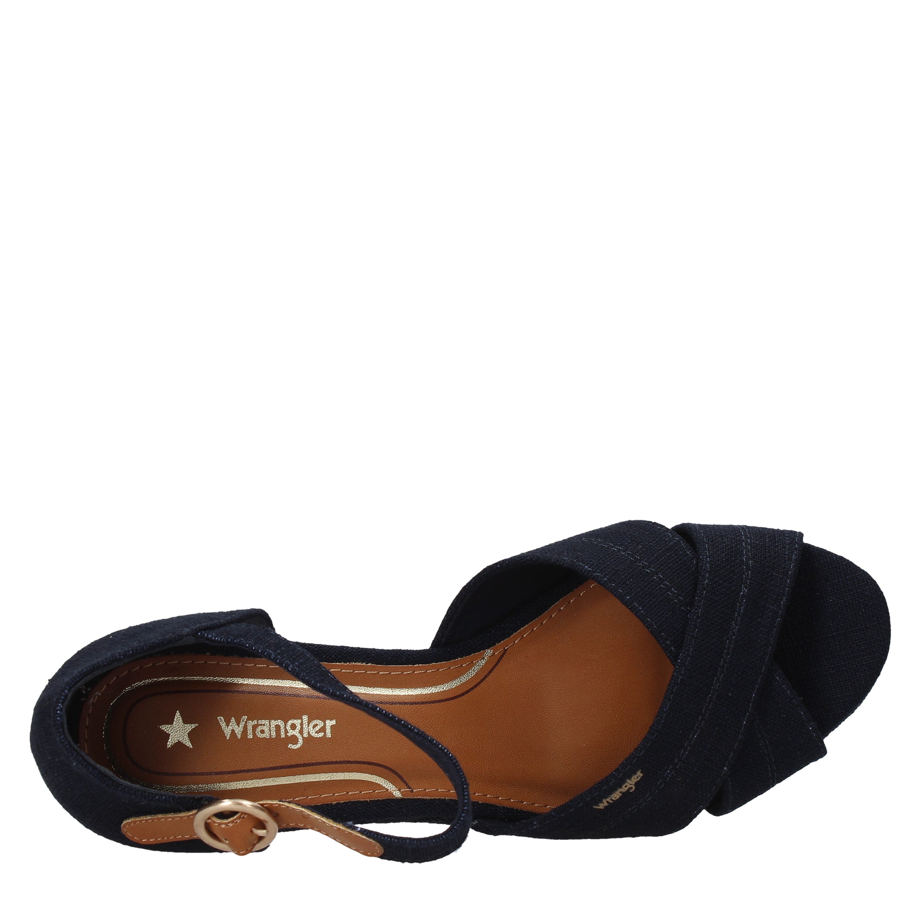 Sandali zeppa Blu Wrangler