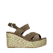 Sandali zeppa Verde Wrangler