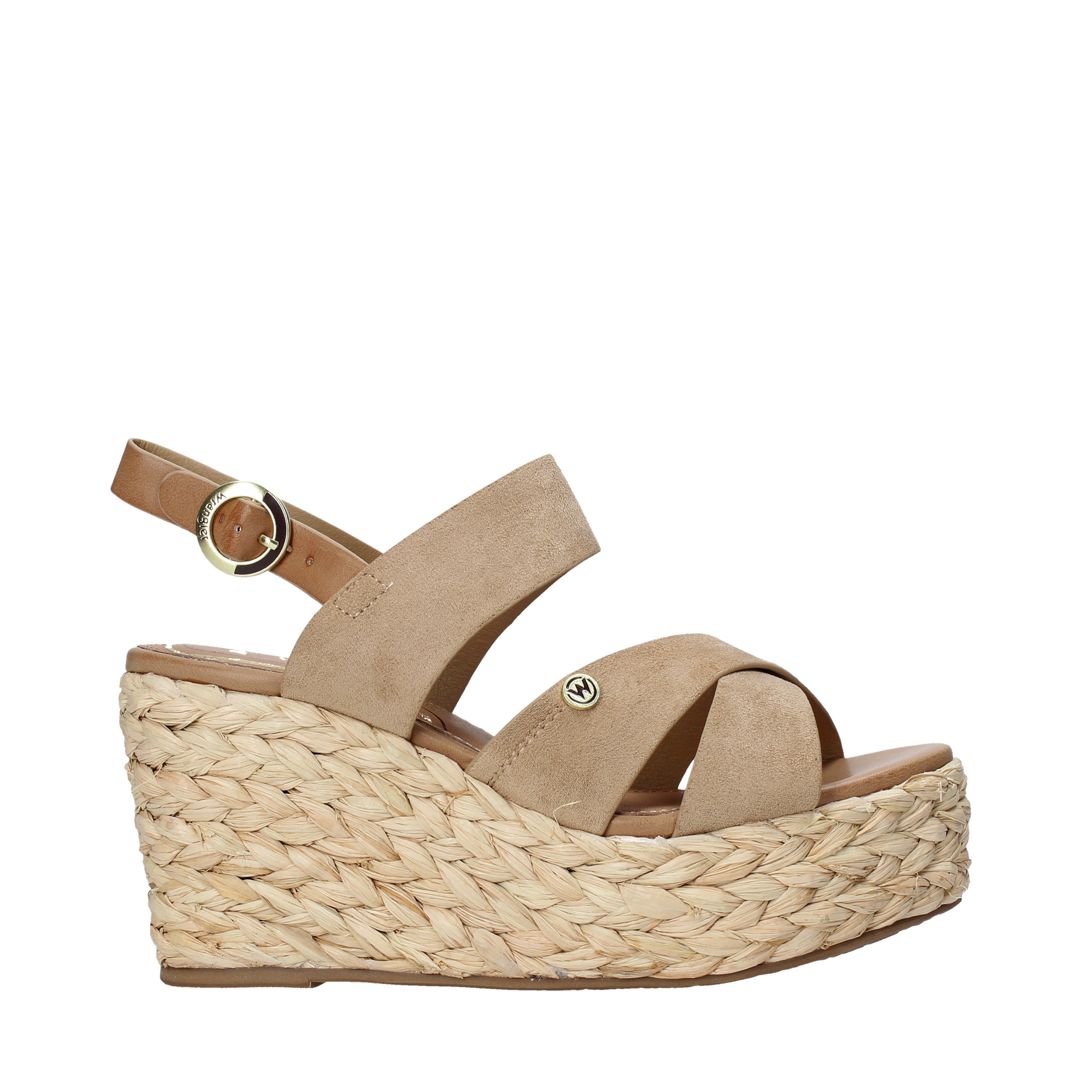 Sandali zeppa Beige Wrangler