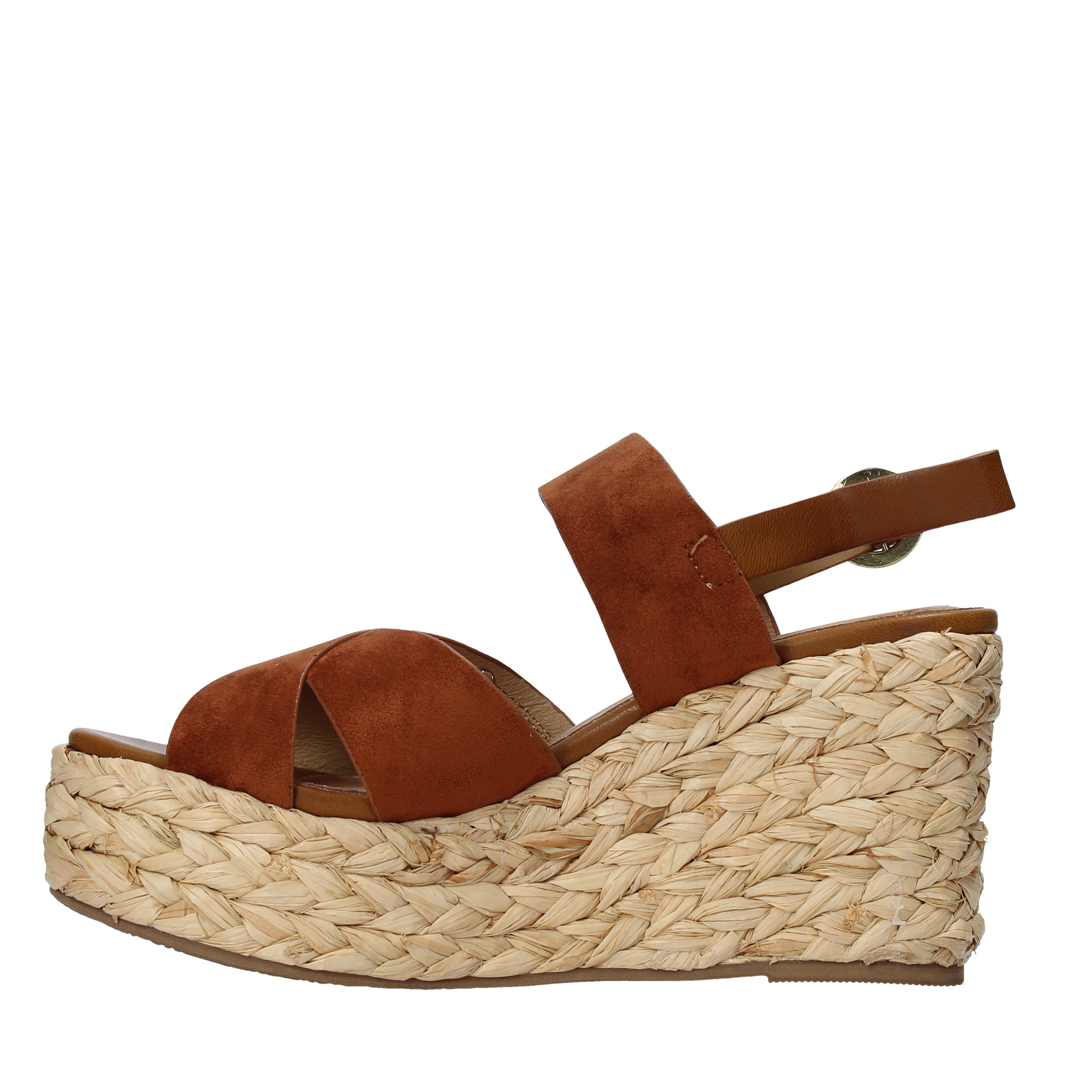 Sandali zeppa Marrone Wrangler