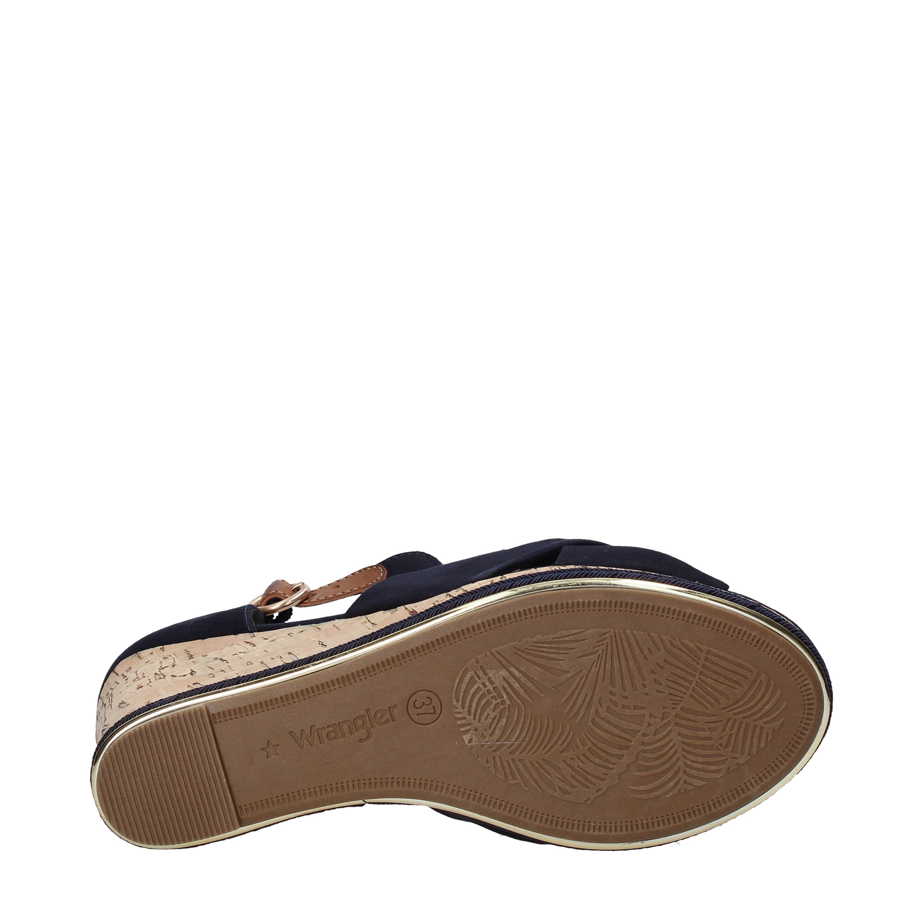 Sandali zeppa Blu Wrangler