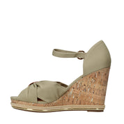 Sandali zeppa Beige Wrangler