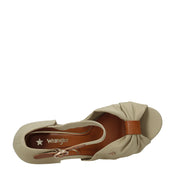 Sandali zeppa Beige Wrangler