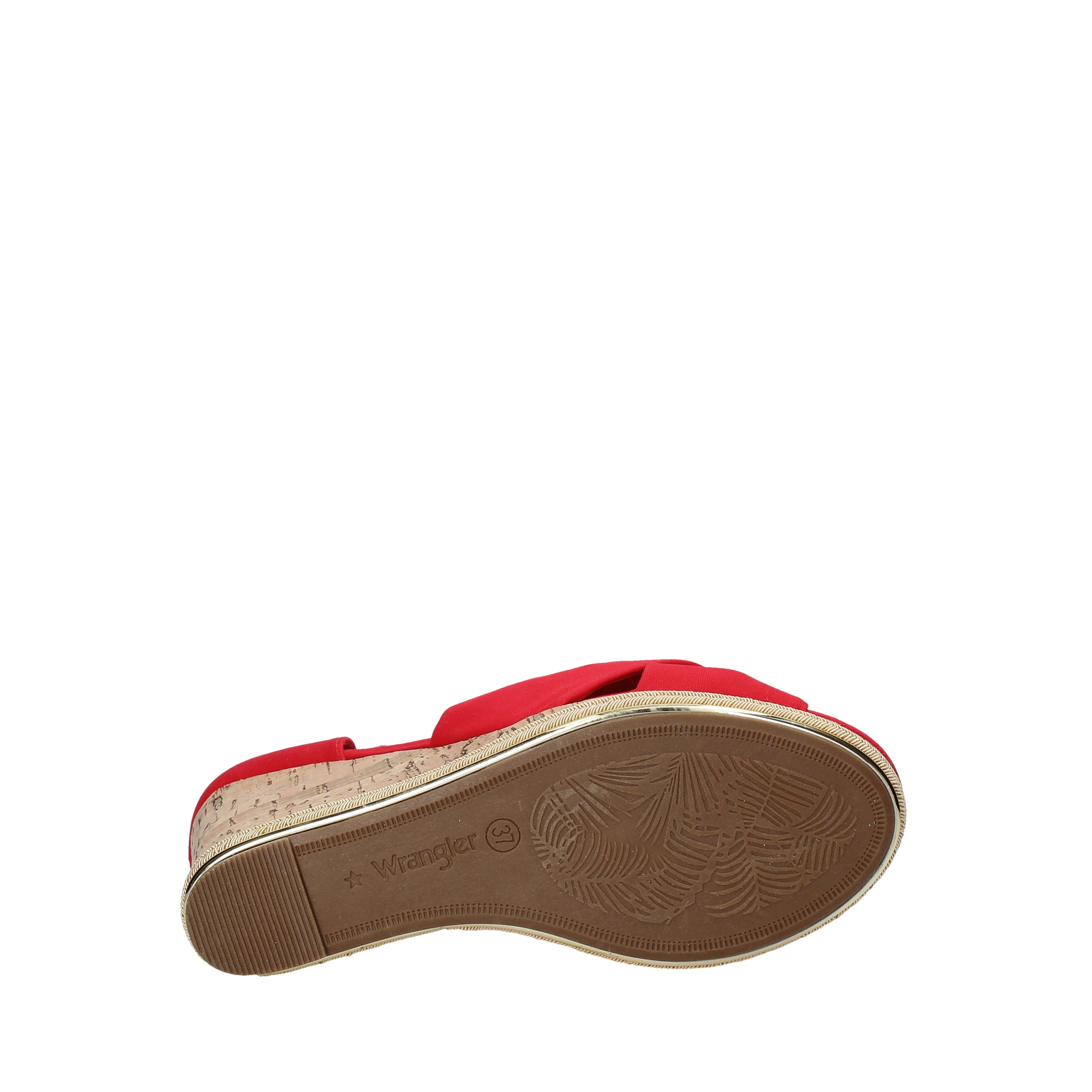 Sandali zeppa Rosso Wrangler