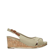 Sandali zeppa Verde Wrangler