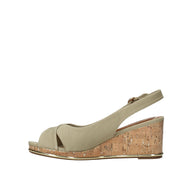 Sandali zeppa Verde Wrangler