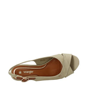 Sandali zeppa Verde Wrangler