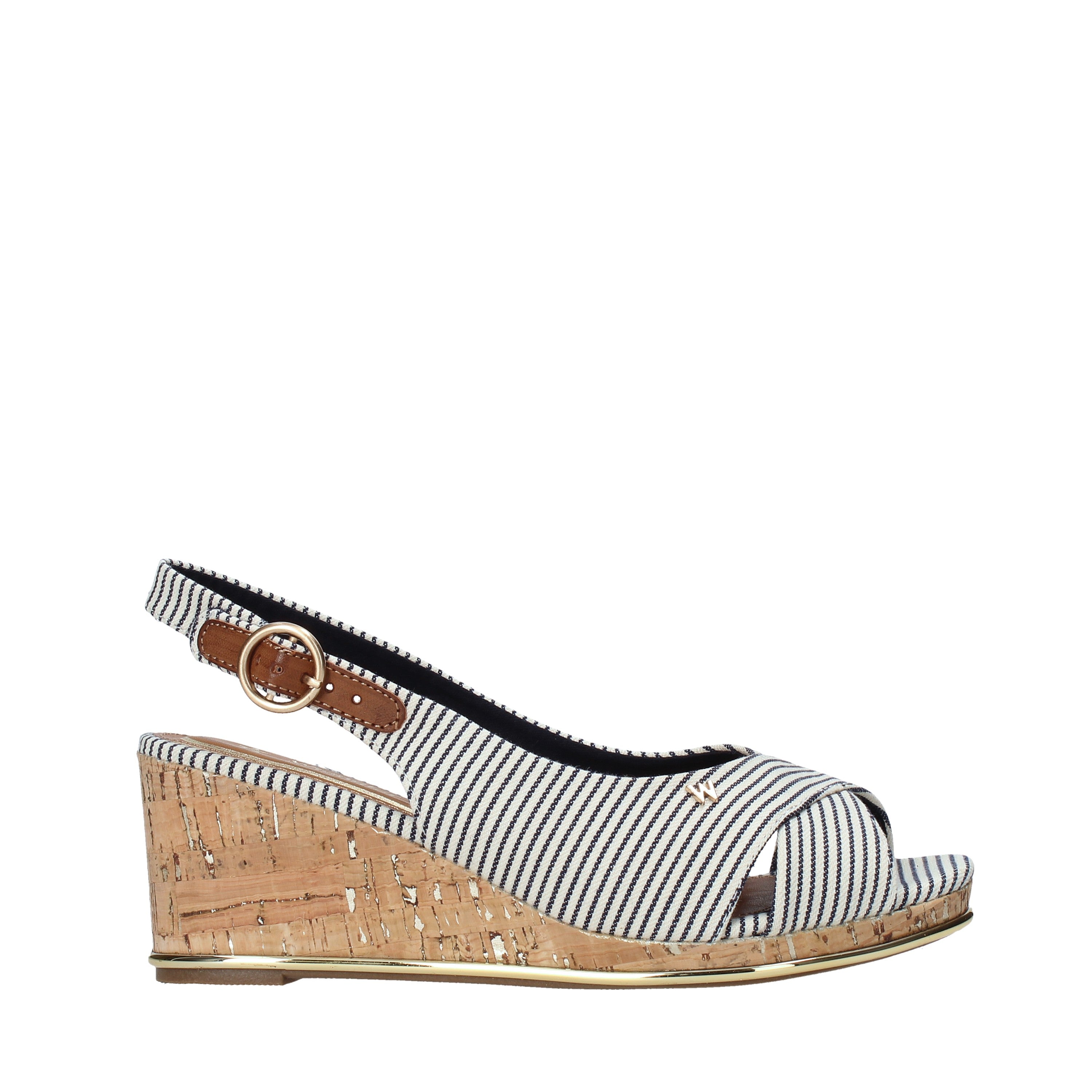 Sandali zeppa Beige Wrangler